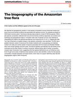 The biogeography of the Amazonian tree flora