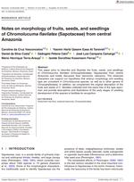 Notes on morphology of fruits, seeds, and seedlings of Chromolucuma flavilatex (Sapotaceae) from central Amazonia